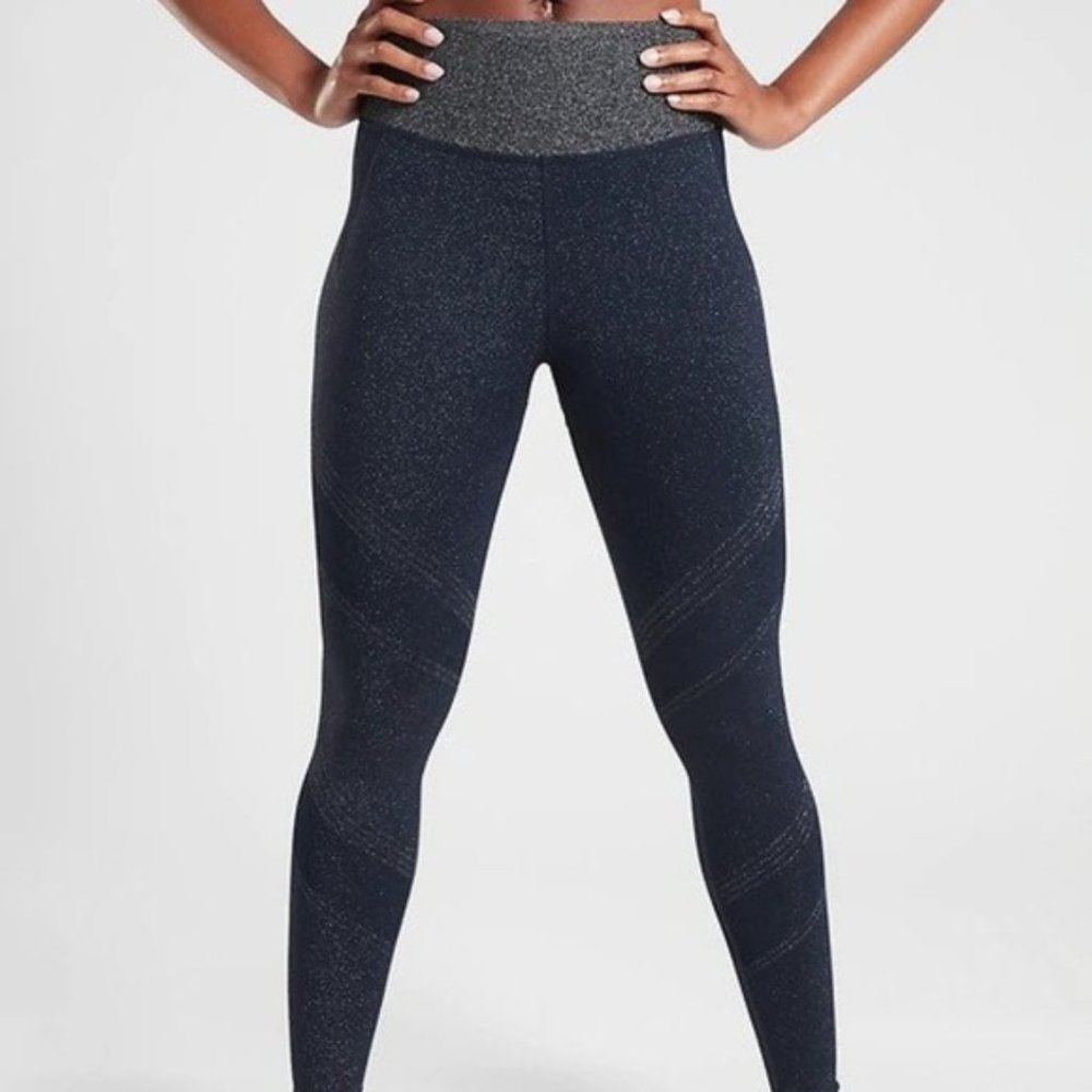 Athleta Twilight Tights size XS Navy